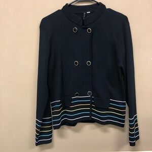 M.T.W.T 9-5 Multicolor Black Career Jacket